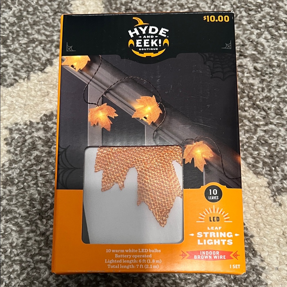 Target Hyde and Eek! LED leaf string lights, NEW!